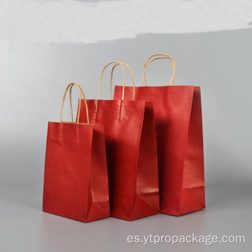 Bolsa de Papel Kraft con Asa Biodegradable